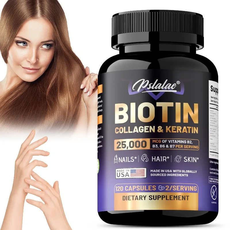 Hair Care Vitamin - Биотин Коллагеновая кератиновая добавка — поддерживает