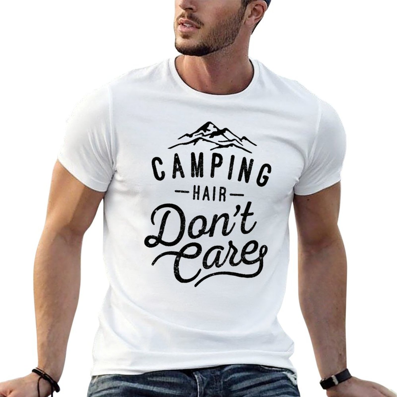 Hair Care Works - Футболка Camping Hair Don't Care, базовая