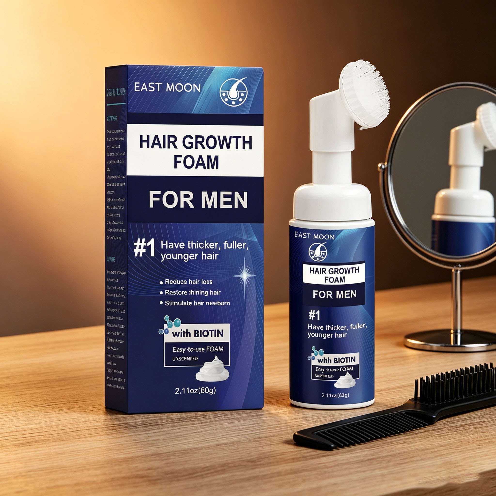 Hair Care Natur - Пена для роста волос с силиконовой