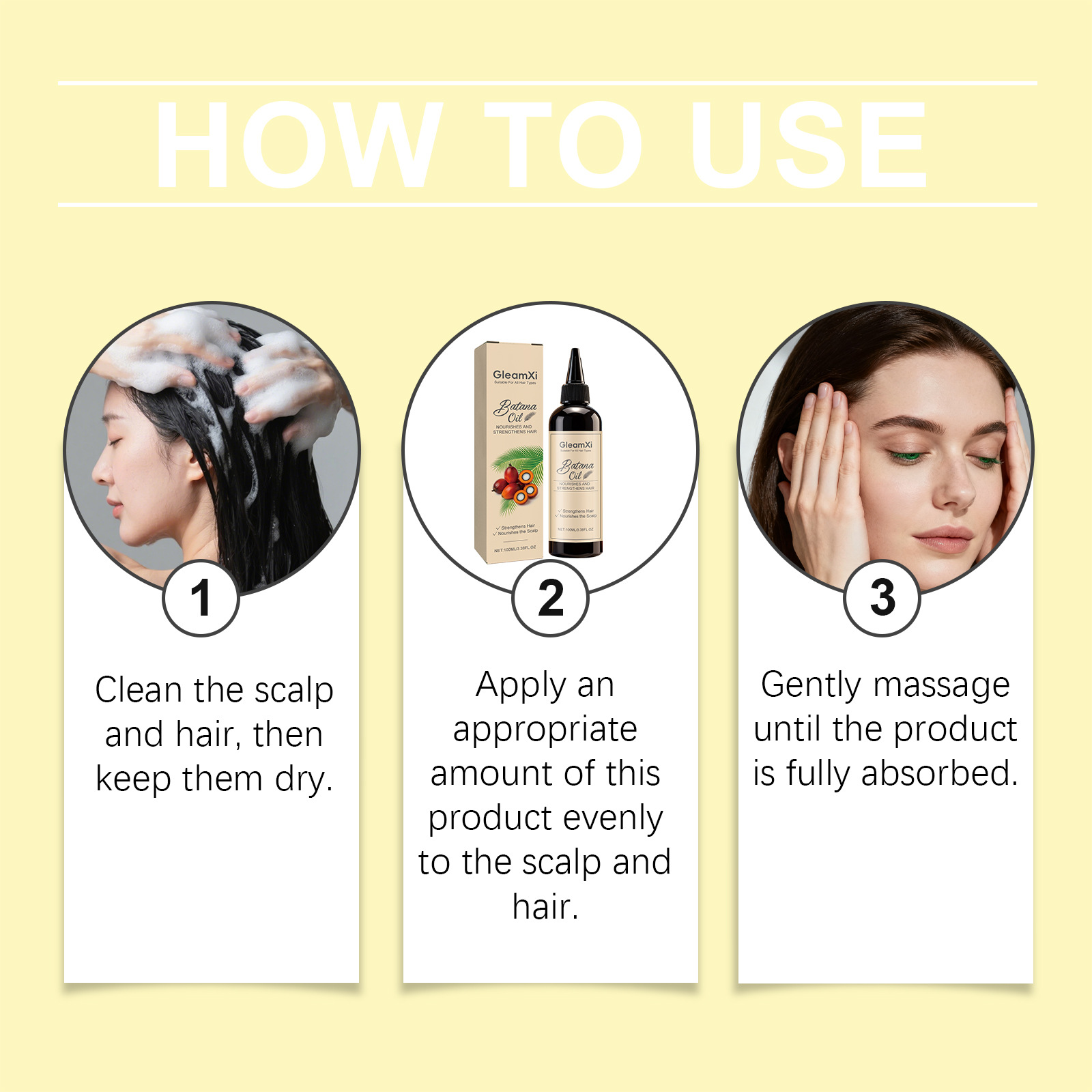 Hair Care Natur - Эфирное масло для волос Batana: укрепление