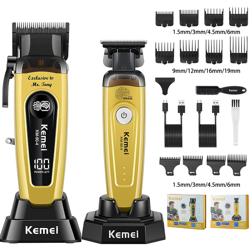 Hair Care Works - Машинка для стрижки волос KEMEI, беспроводная