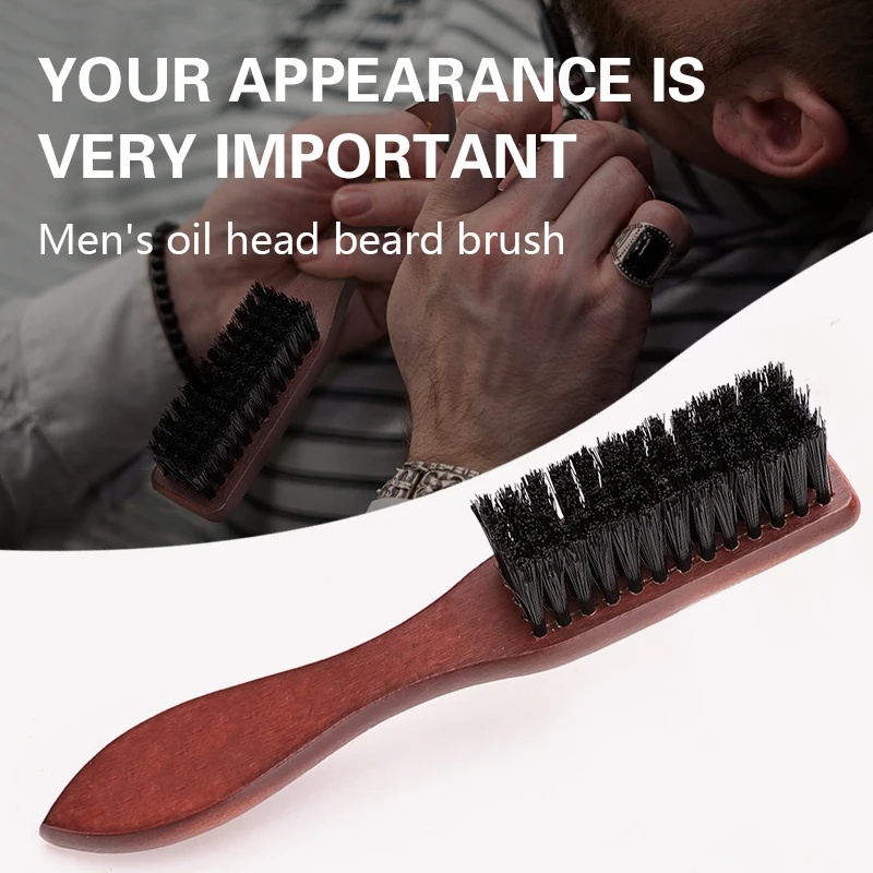 Hair Care For Men - Парикмахерская профессиональная деревянная ручка, щетка для