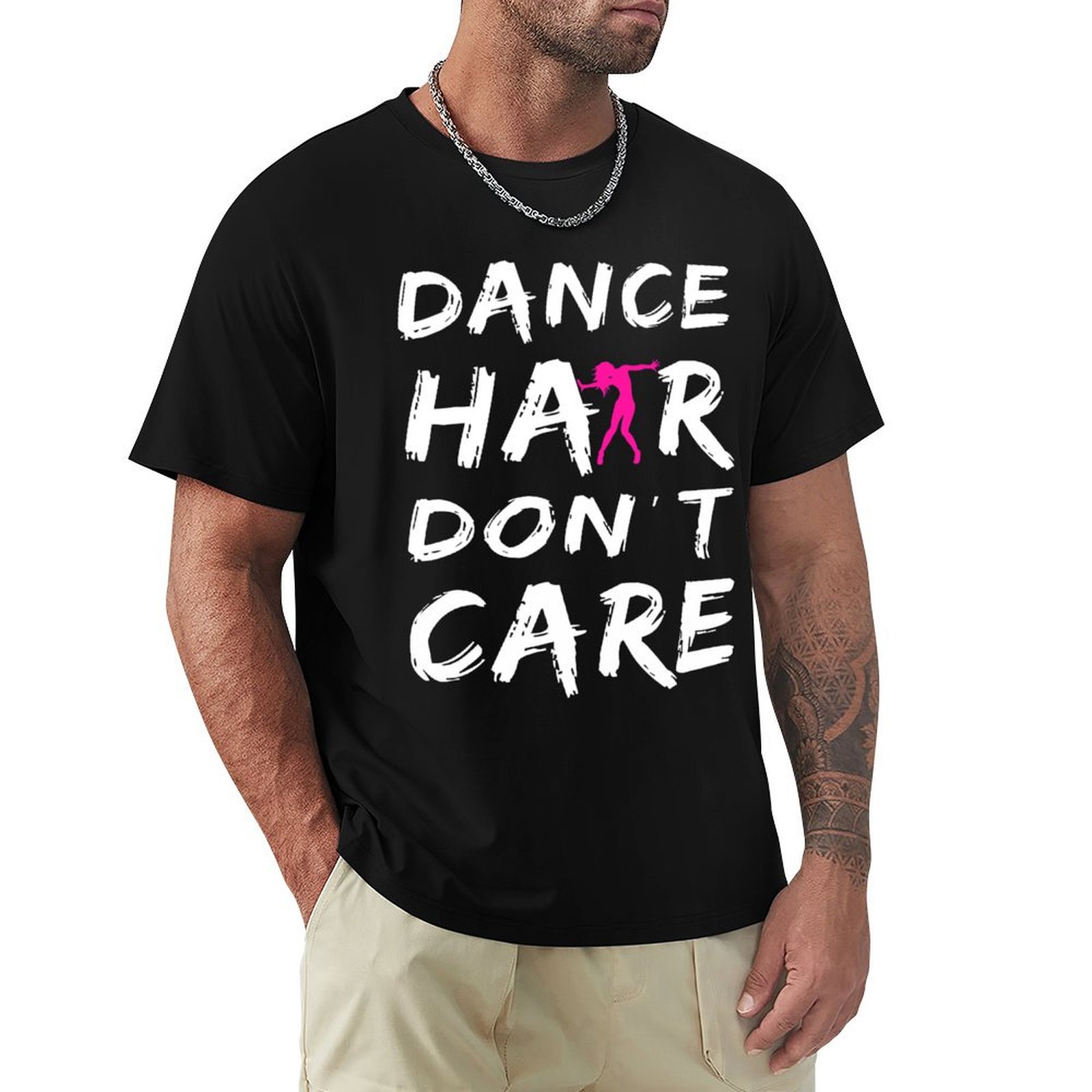 Hair Care Works - Футболка Dance Hair Dont Care, повседневная