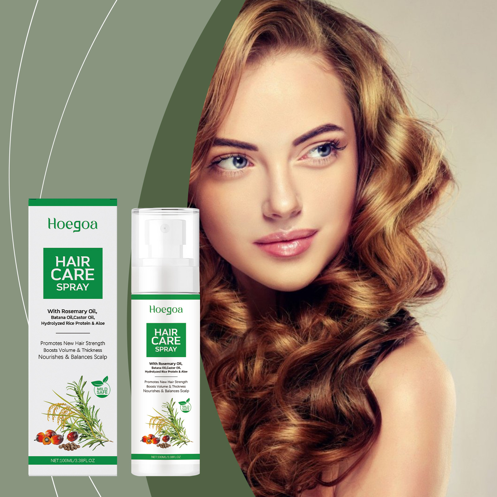 Hair Care Natur - Спрей-эссенция Hoegoa для ухода за кожей