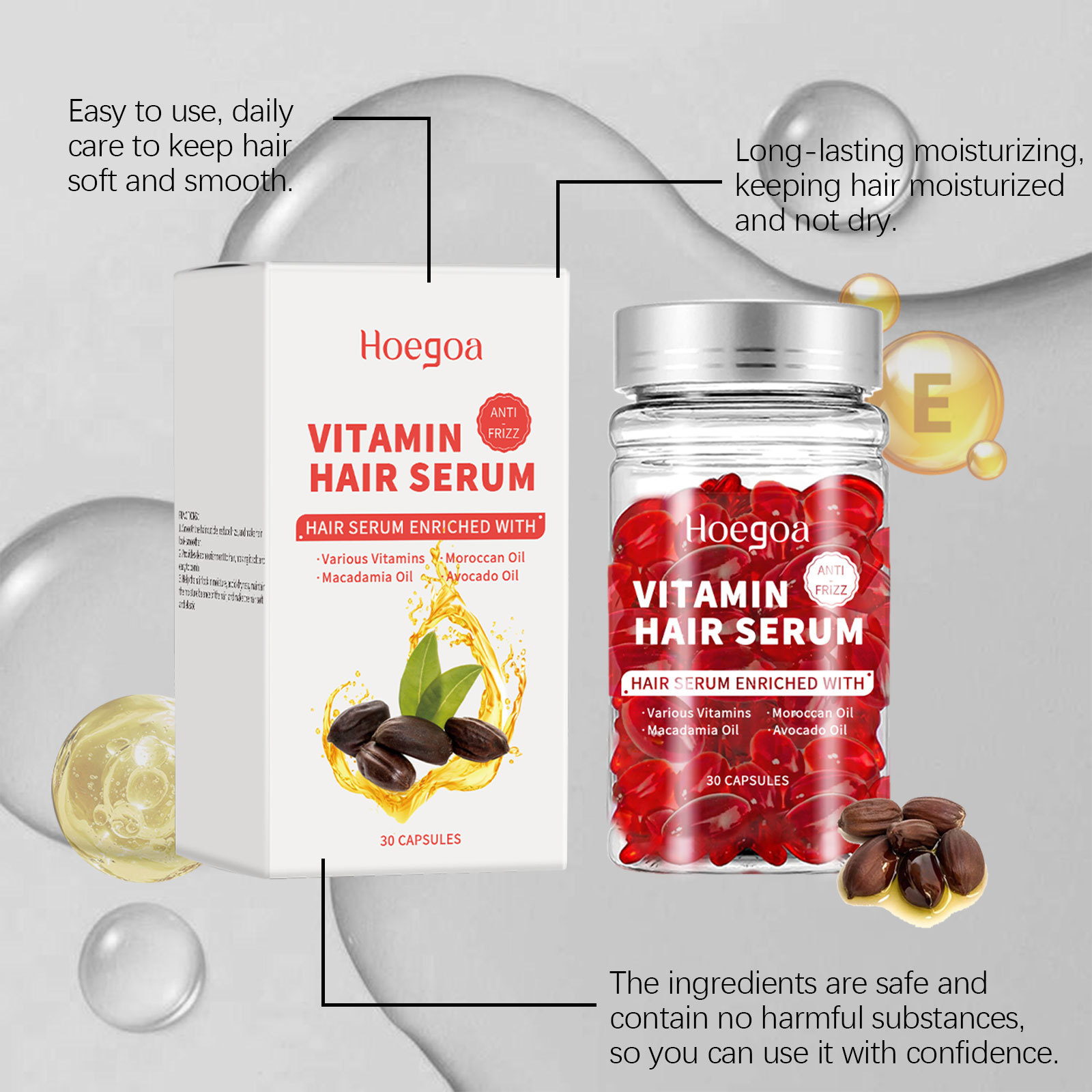 Hair Care Vitamin - Витаминная сыворотка для ухода за волосами,