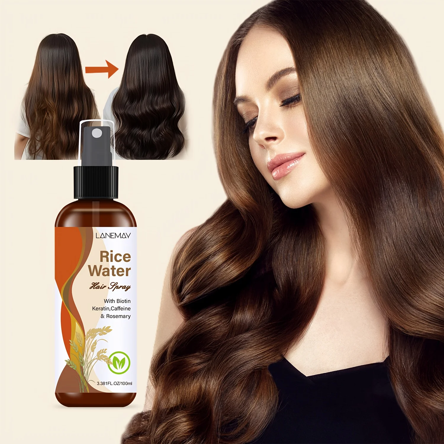 Спрей для волос с рисовой водо – обзор и цена Hair Care Vitamin